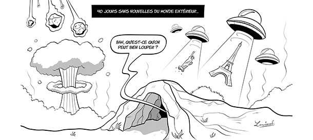 Festival du film d'aventure de La Rochelle - ''40 jours en dehors du temps (Deep time)'' (Dessin en live)