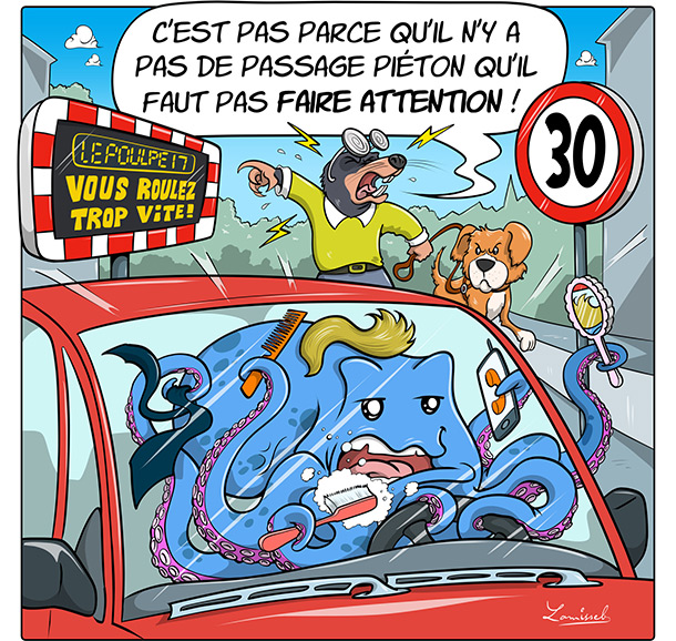 Panneaux de sensibilisation voirie (Print) - Commune St-Sulpice-de-Royan
